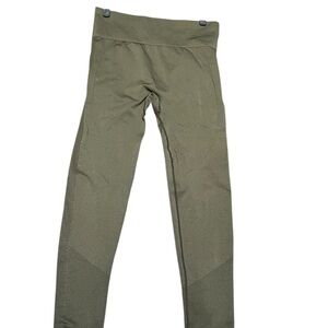 Sleek olive Green booty booster leggings